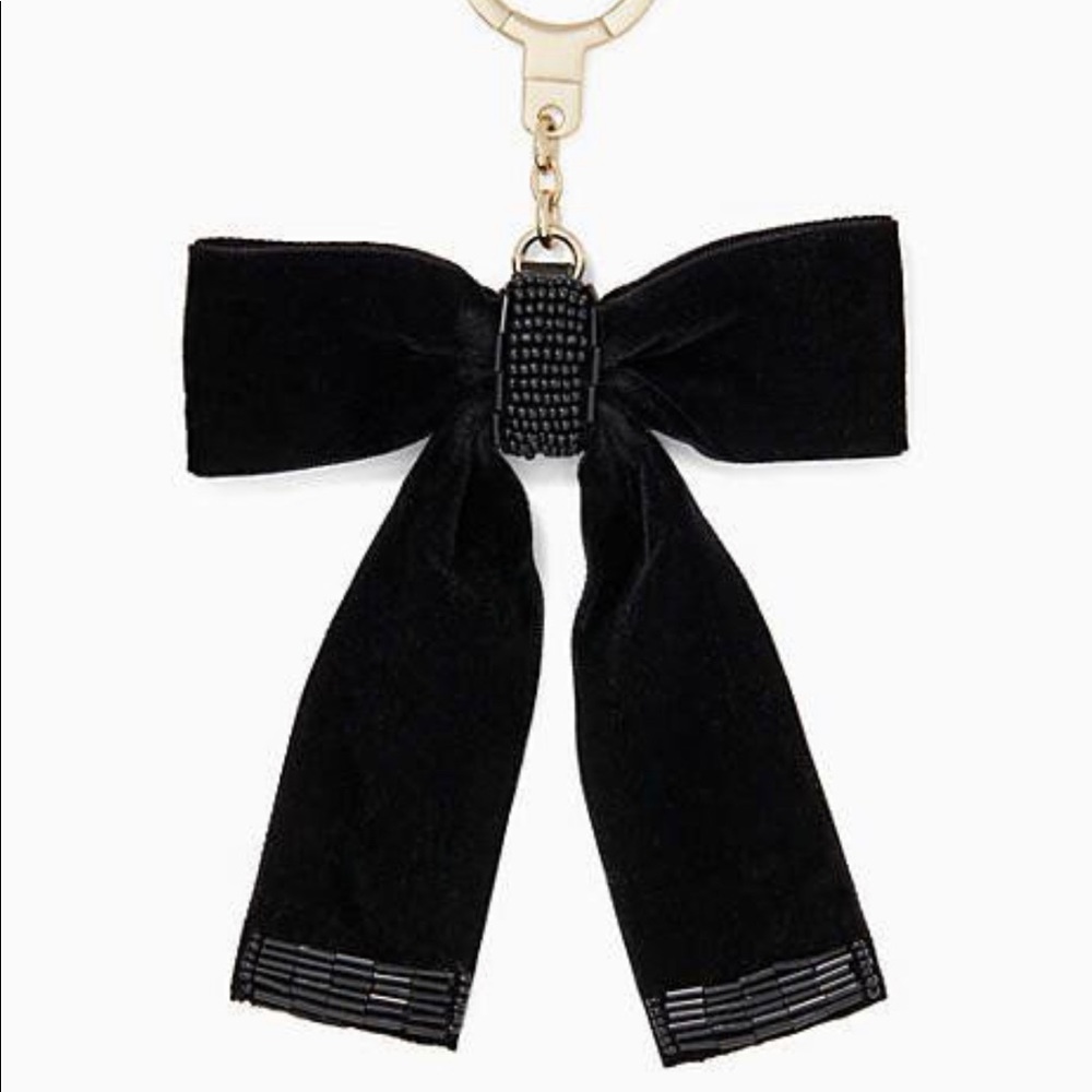 Black bow keychain